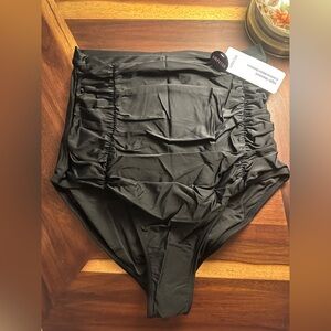 Empetua Black High-Waisted Control Bikini Bottom Sz XL